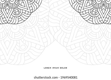 Dreamy wallpaper with mandala pattern