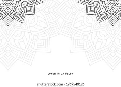 Dreamy wallpaper with mandala pattern