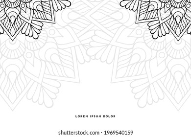 Dreamy wallpaper with mandala pattern
