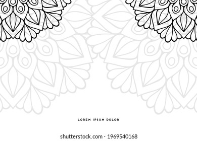 Dreamy wallpaper with mandala pattern