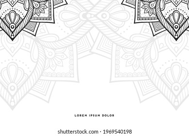 Dreamy wallpaper with mandala pattern