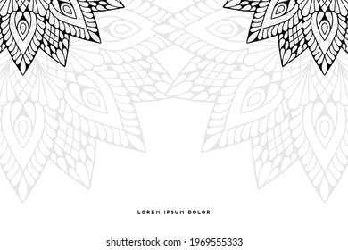 Dreamy wallpaper with mandala pattern