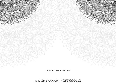 Papel pintado de ensueño con un patrón de mandala