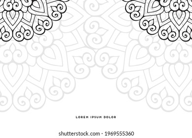 Dreamy wallpaper with mandala pattern