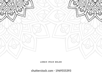 Dreamy wallpaper with mandala pattern
