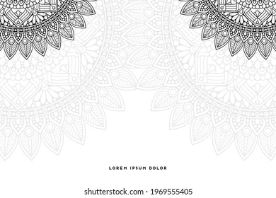 Dreamy wallpaper with mandala pattern