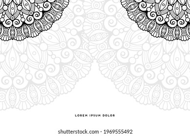 Dreamy wallpaper with mandala pattern