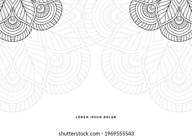 Dreamy wallpaper with mandala pattern