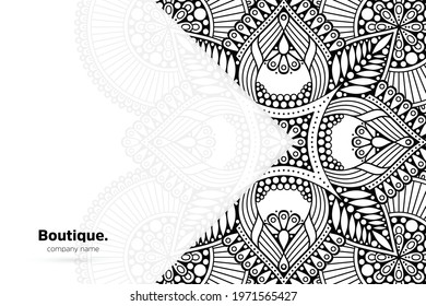 Dreamy wallpaper with mandala pattern