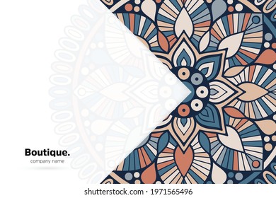 Dreamy wallpaper with mandala pattern