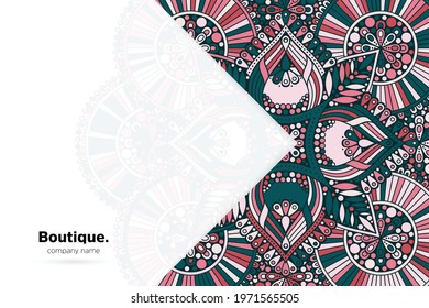 Dreamy wallpaper with mandala pattern