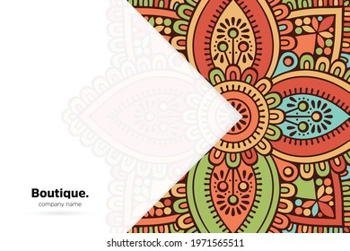 Dreamy wallpaper with mandala pattern