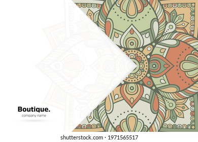 Dreamy wallpaper with mandala pattern