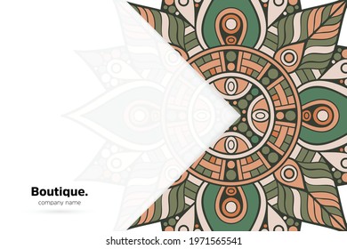 Dreamy wallpaper with mandala pattern