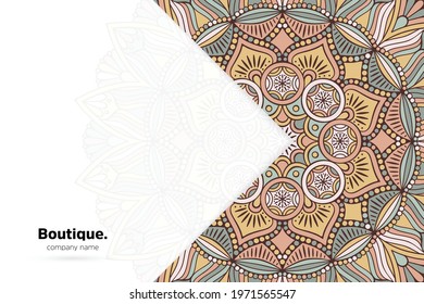 Dreamy wallpaper with mandala pattern