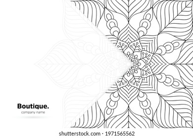 Dreamy wallpaper with mandala pattern