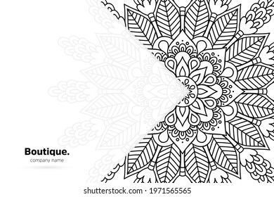 Dreamy wallpaper with mandala pattern