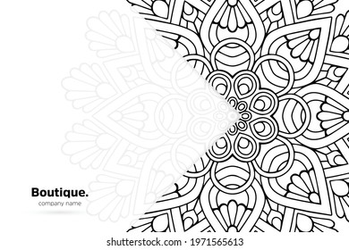Dreamy wallpaper with mandala pattern
