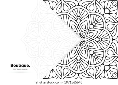 Dreamy wallpaper with mandala pattern