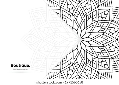 Dreamy wallpaper with mandala pattern