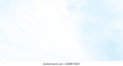 A Dreamy Watercolor Journey in Soft Blue and White, Created with Flowing Brush Strokes to Evoke a Calm, Peaceful Ambiance