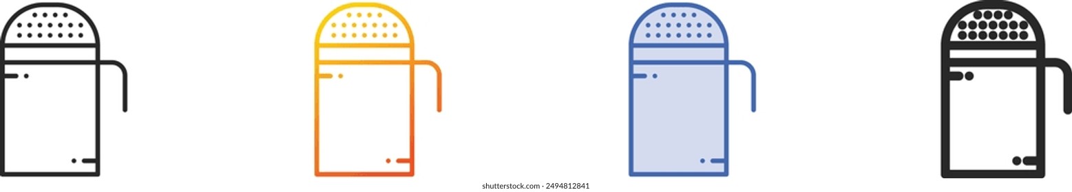 dredger icon.Thin Linear, Gradient, Blue Stroke and bold Style Design Isolated On White Background