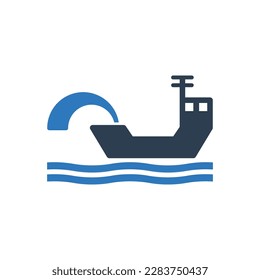 Dredging Icon Sign Symbol Vector