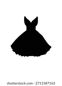 Vector de vestir blanco y negro