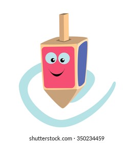 Dreidel cartoon charcter