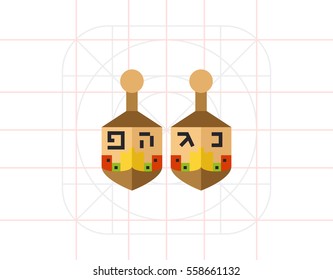 Dreidel flat icon