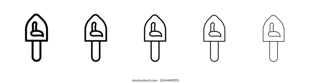 dreidel icon flat illustration set logo