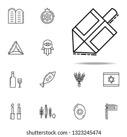 Dreidel icon. Judaism icons universal set for web and mobile