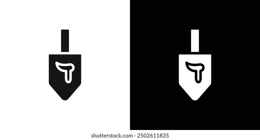 dreidel icon logo set vector
