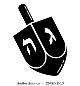 Dreidel icon. Simple illustration of dreidel vector icon for web design isolated on white background Dreidel icon. Simple illustration of dreidel vector icon for web design isolated on white background