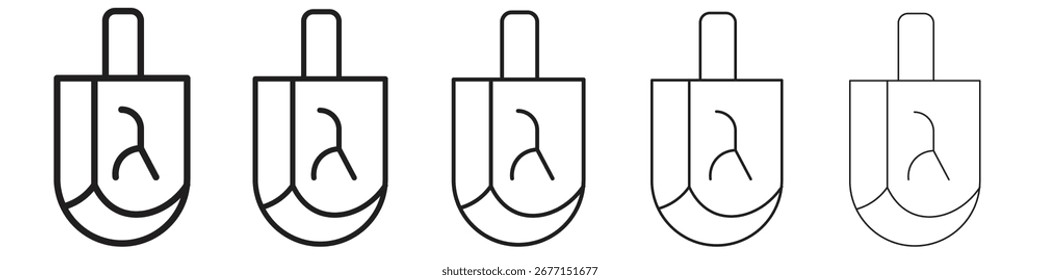dreidel icon vector illustration isolated
