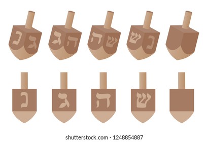 a dreidel set for hanukkah