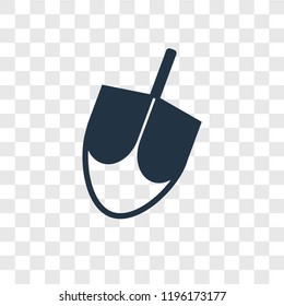 Dreidel vector icon isolated on transparent background, Dreidel transparency logo concept