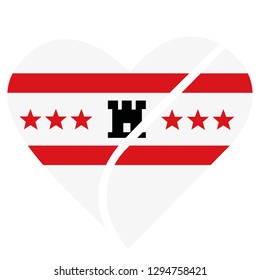 Drenthe heart vector