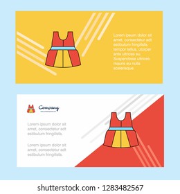 Dress  abstract corporate business banner template, horizontal advertising business banner.