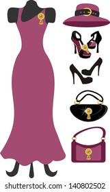  dress and accessories