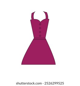 dress art vector set colorful dress purple dress