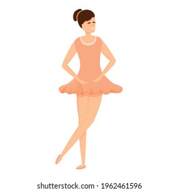 Dress ballerina icon. Cartoon of Dress ballerina vector icon for web design isolated on white background