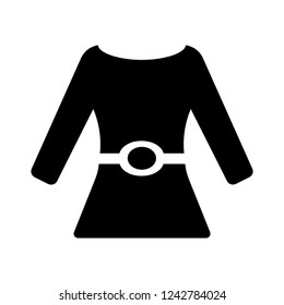 dress belt flat icon