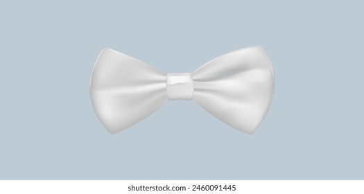 Dress Bow Tie Isolated Icon, Gentleman Formal Luxury Item Vector Illustration.