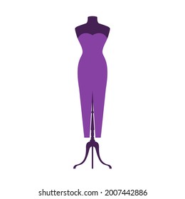 Fondo del patrón de silueta plana del dibujo del vestido de vestir para su uso en el diseño