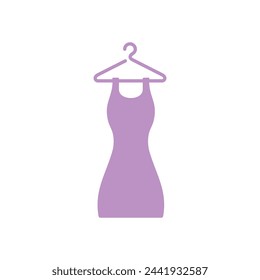 Dress Cloth Icon Vector Template Illustration Design