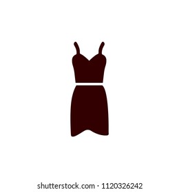 Dress Cloth Skirt Fashion Modern Simple Vector Icon