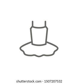 Dress, clothes icon. Element of theater icon. Thin line icon