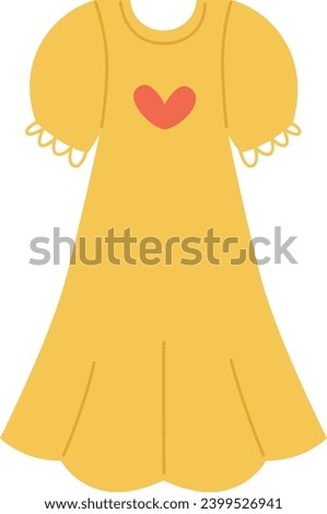 Dress Clothes Icon Vector Illustration