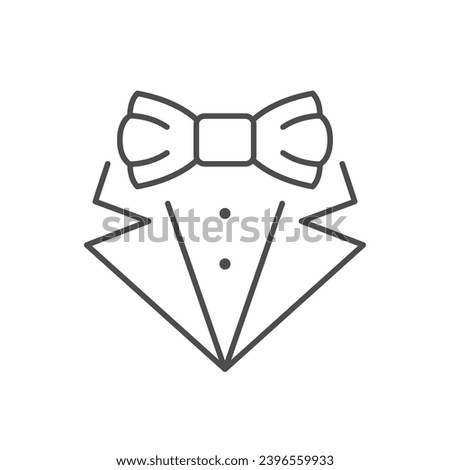 Dress code line outline icon